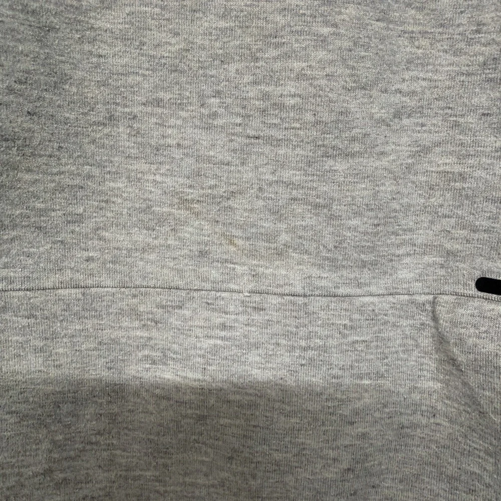 Nike Tech Mens Fleece Pullover Sweatshirt Size S Crew Neck Long Sleeve Gray